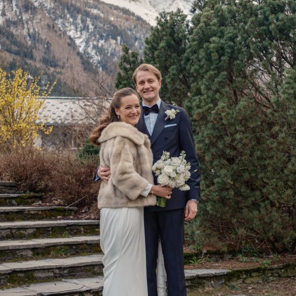 Un mariage d'hiver à Chamonix, entre amour et sommets enneigés