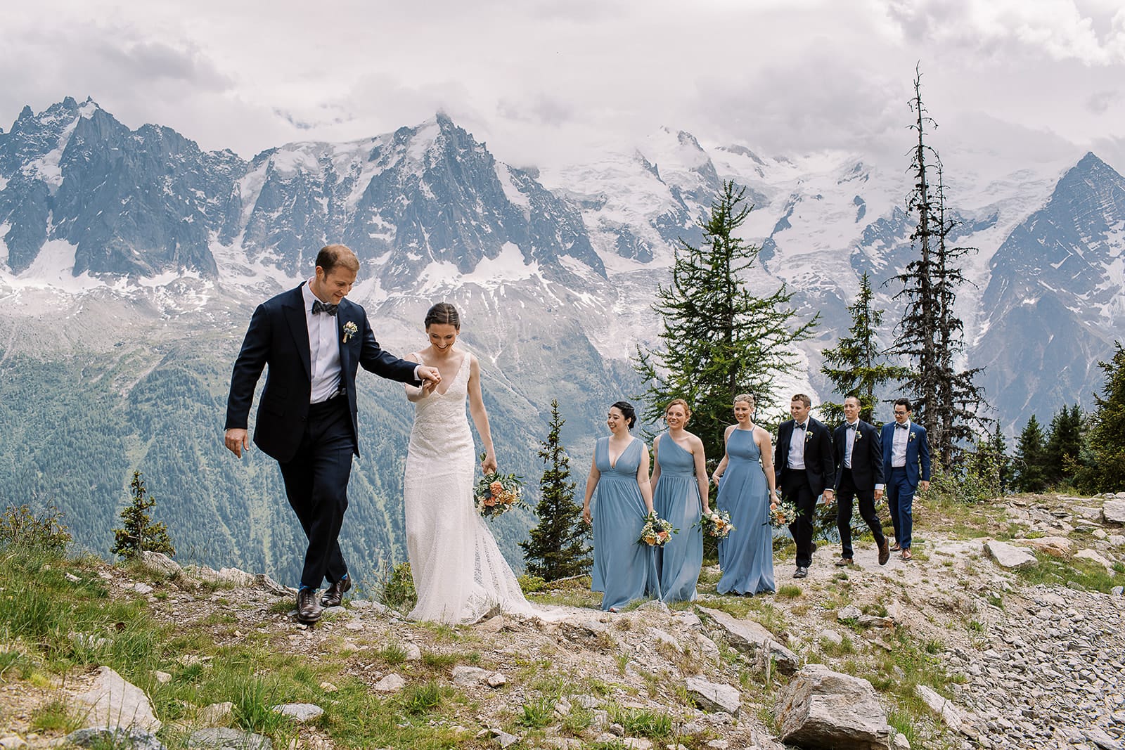 Mariage exceptionnel dans les Alpes